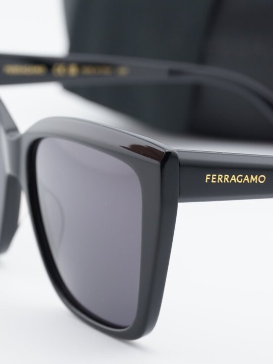 Salvatore Ferragamo SF1102S 001 Butterfly Sunglasses - Black / Grey main image 8